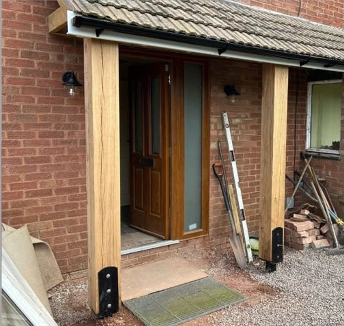 Bespoke oak-framed porch